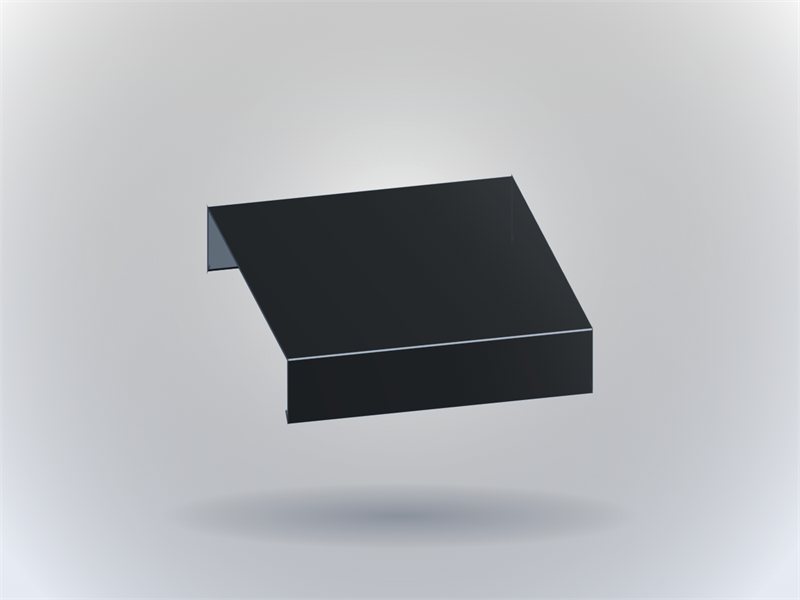 Rendu 3D : Couvertine plate