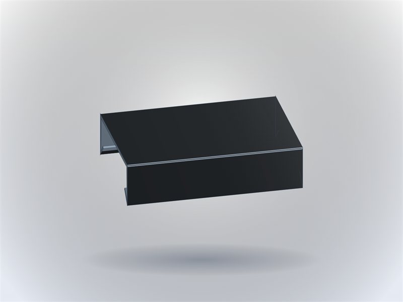 Rendu 3D : Couvre-joint de couvertine clipsable