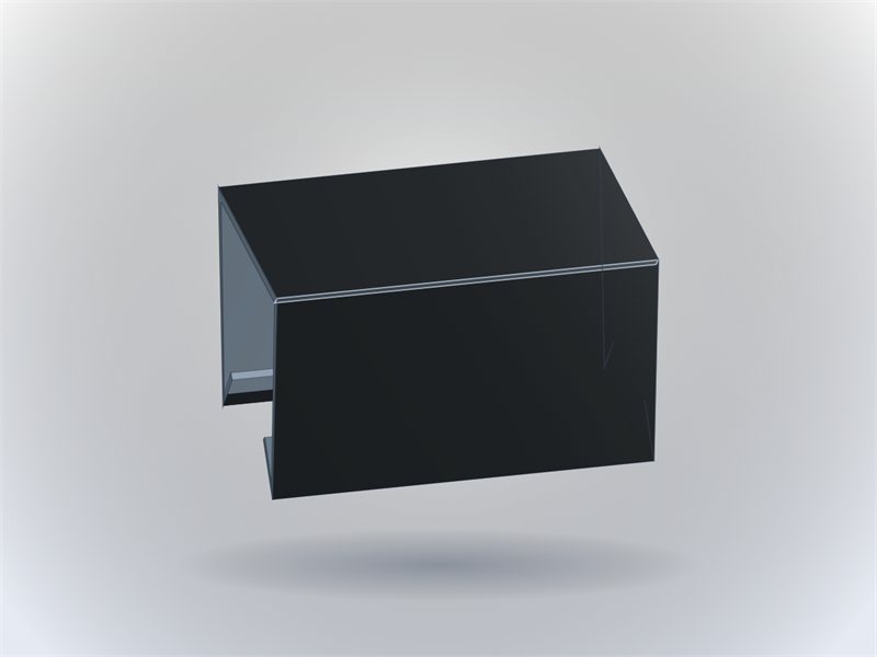 Rendu 3D : Couvre-joint de tasseau