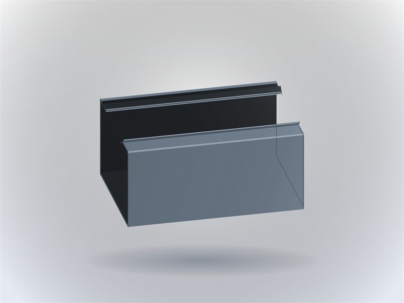 Rendu 3D : Habillage de poteau (demi-coque)