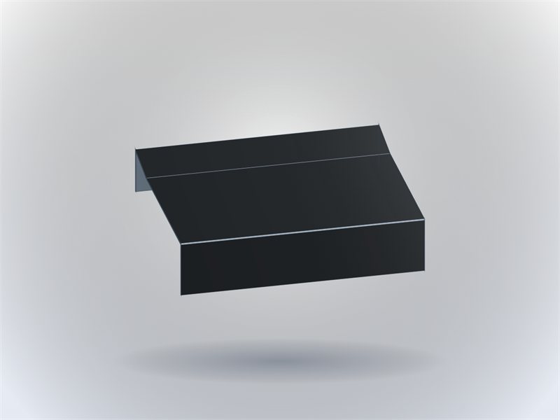 Rendu 3D : Patte de pente de couvertine